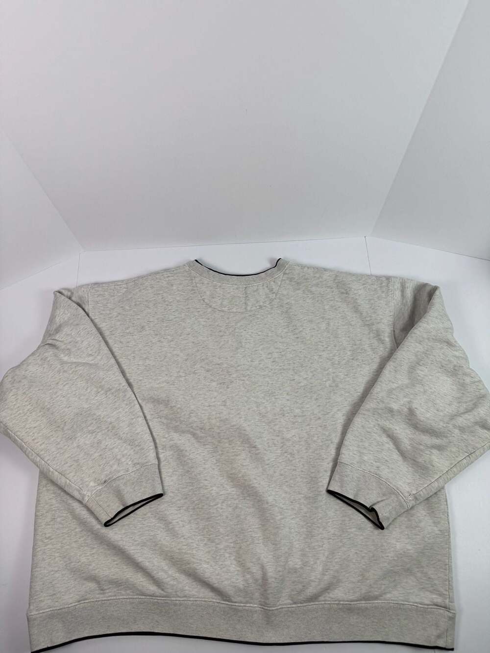 Croft & Barrow Embroidered Deer Wildlife Crewneck Sweatshirt Gray Men's XL - Picture 8 of 10